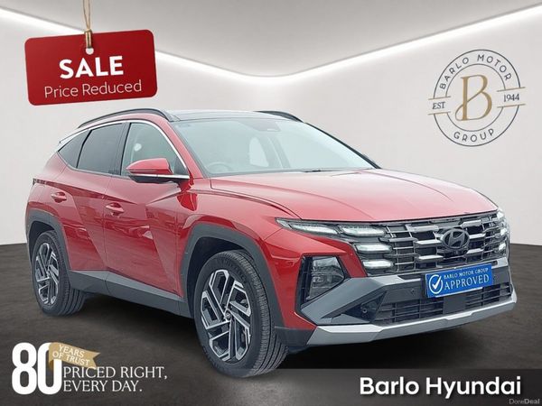 Hyundai Tucson SUV, Petrol Plug-in Hybrid, 2025, Red