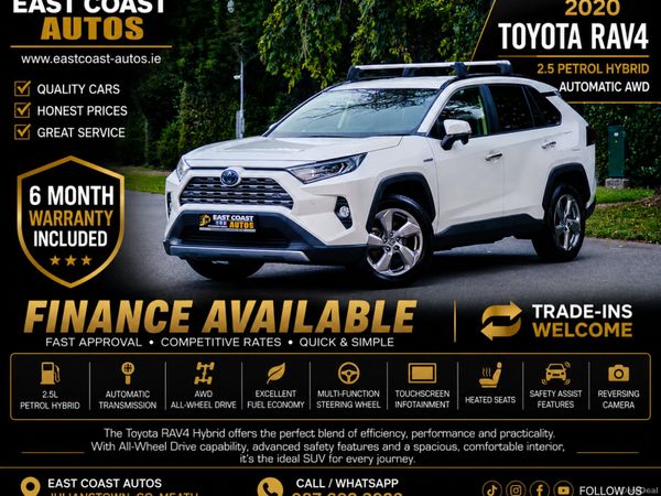 Toyota RAV4 SUV, Petrol Hybrid, 2020, White