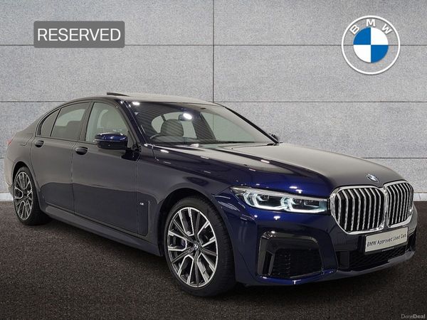 BMW 7-Series Saloon, Petrol Plug-in Hybrid, 2021, Blue