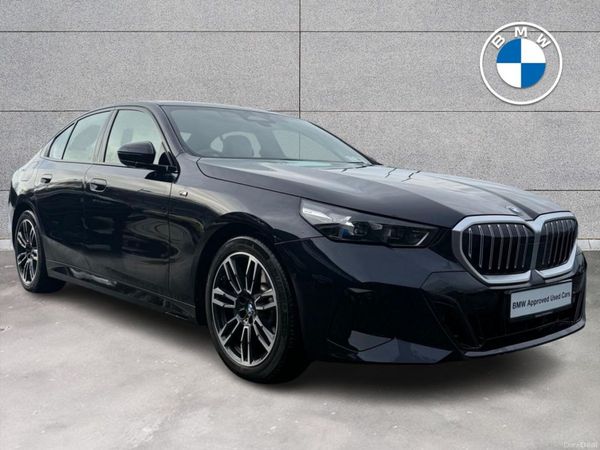 BMW 5-Series Saloon, Petrol Hybrid, 2024, Black