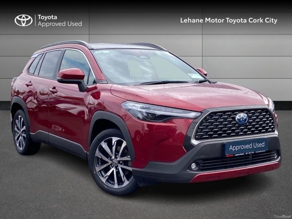Toyota Corolla Cross SUV, Petrol Hybrid, 2024, Red