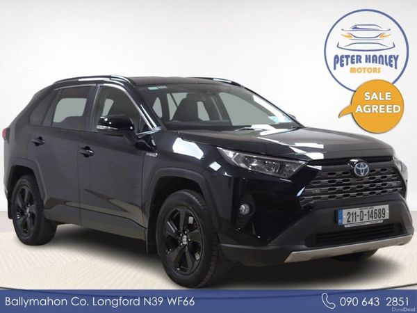 Toyota RAV4 SUV, Petrol Hybrid, 2021, Black