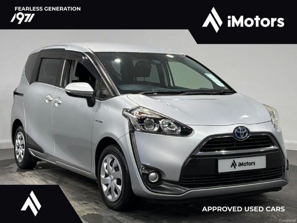Toyota Sienta MPV, Petrol Hybrid, 2017, Silver