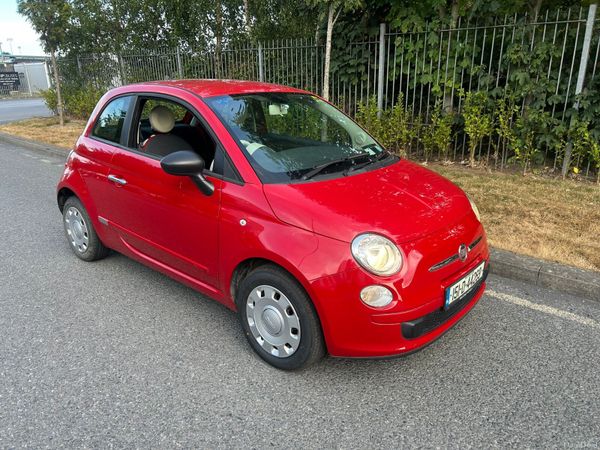 Fiat 500 Hatchback, Petrol, 2015, Red
