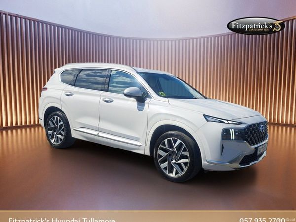 Hyundai Santa Fe SUV, Diesel, 2021, White