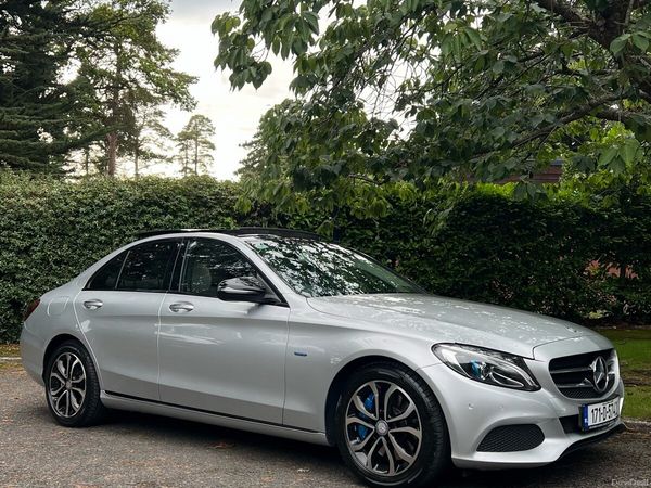 Mercedes-Benz C-Class Saloon, Petrol Plug-in Hybrid, 2017, Silver