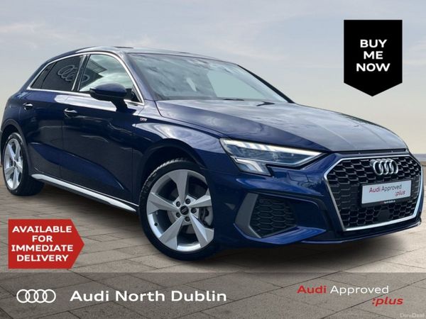 Audi A3 Hatchback, Petrol Plug-in Hybrid, 2024, Blue