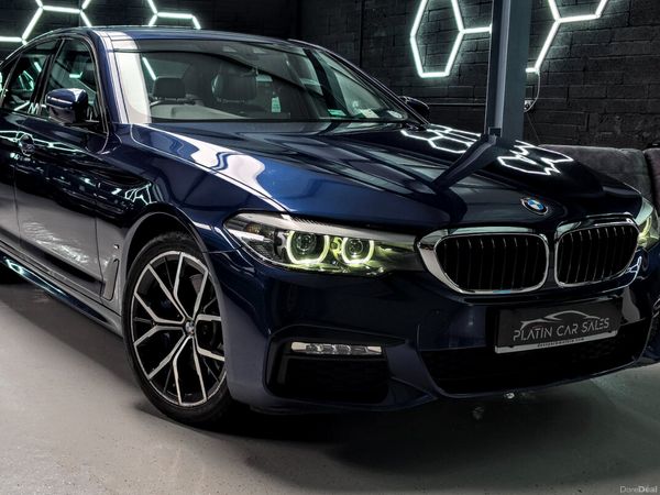 BMW 5-Series Saloon, Petrol Plug-in Hybrid, 2018, Blue