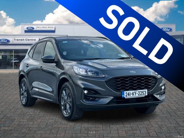 Ford Kuga SUV, Petrol Plug-in Hybrid, 2024, Grey