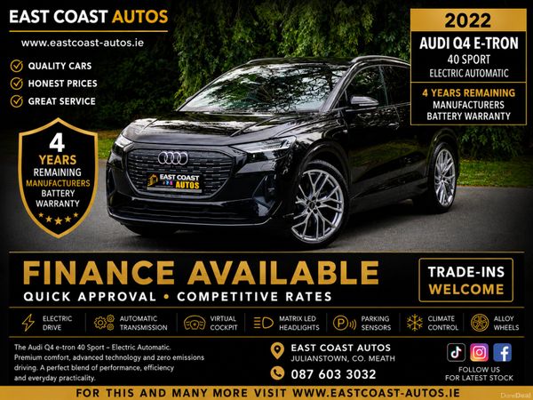 Audi Q4 e-tron SUV, Electric, 2022, Black