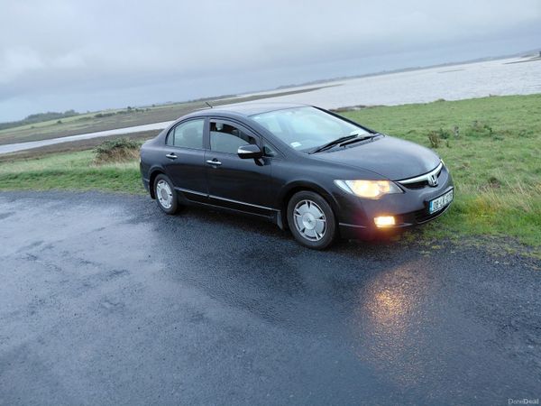 Honda Civic Saloon, Petrol Hybrid, 2008, Black