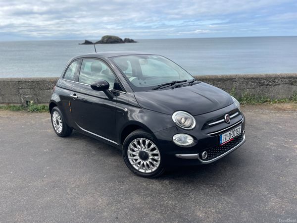 Fiat 500 Hatchback, Petrol, 2017, Black