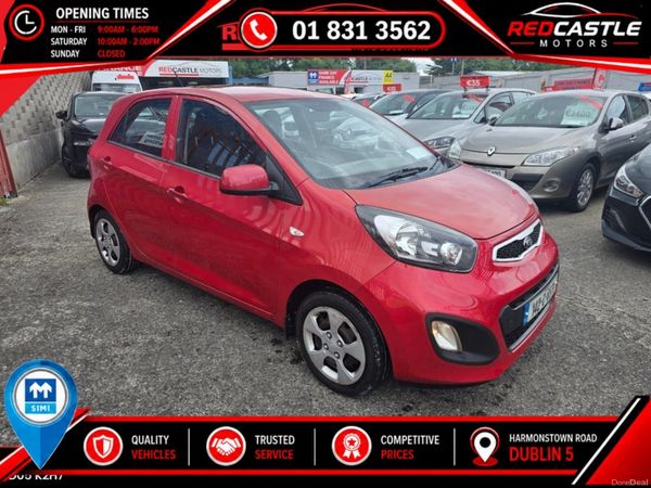 Kia Picanto Hatchback, Petrol, 2014, Red