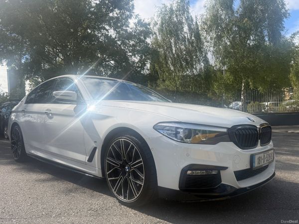 BMW 5-Series Saloon, Petrol Plug-in Hybrid, 2018, White