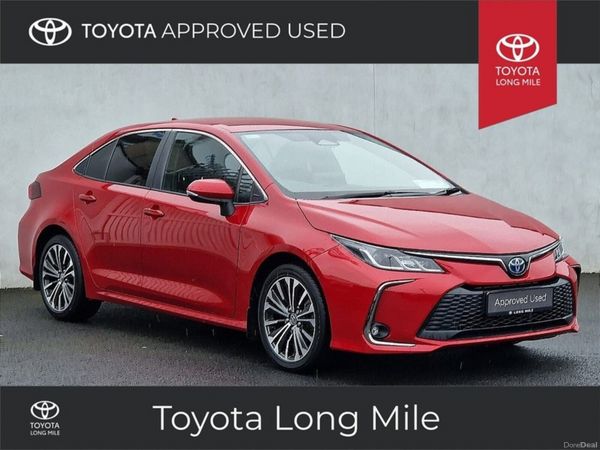 Toyota Corolla Saloon, Petrol Hybrid, 2020, Red