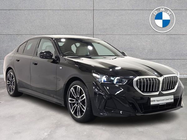 BMW 5-Series Saloon, Petrol Hybrid, 2024, Black