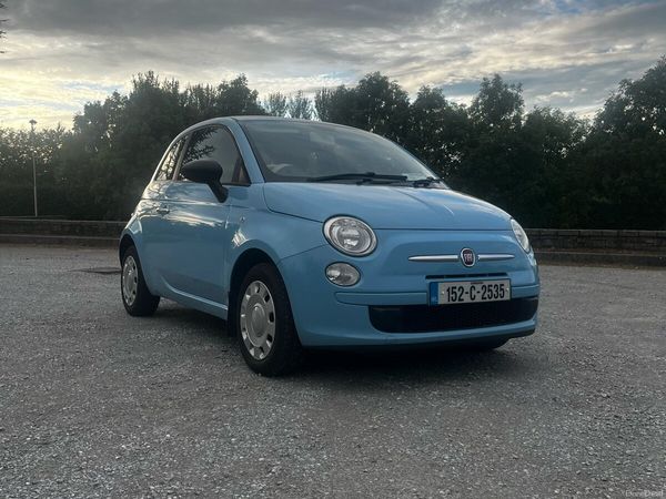 Fiat 500 Hatchback, Petrol, 2015, Blue