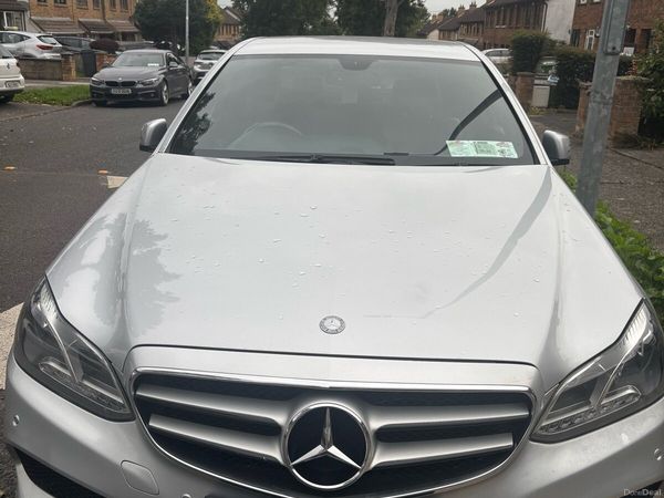 Mercedes-Benz E-Class Saloon, Diesel Hybrid, 2014, Silver