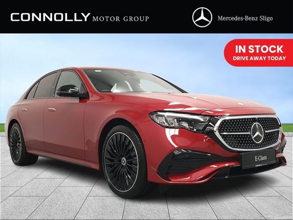 Mercedes-Benz E-Class Saloon, Diesel Plug-in Hybrid, 2026, Red
