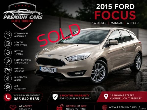 Ford Focus Hatchback, Diesel, 2015, Silver