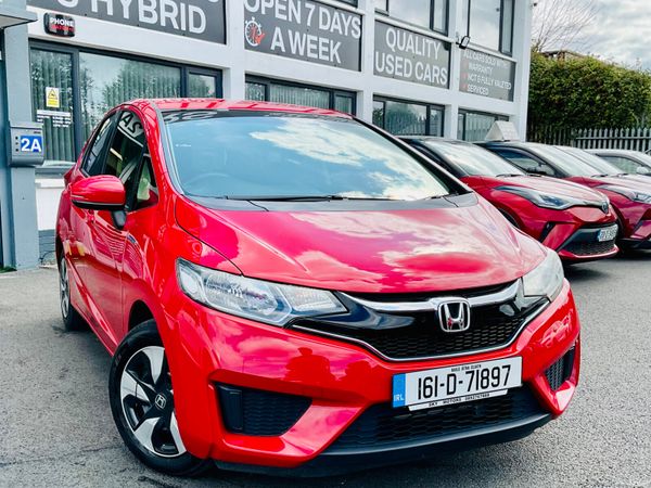 Honda Fit Hatchback, Petrol Hybrid, 2016, Red