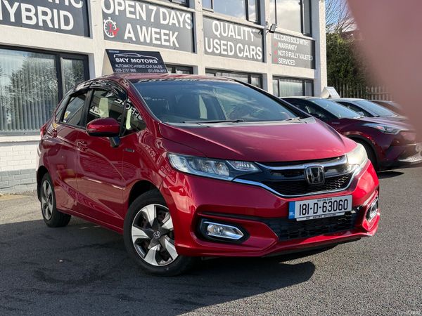 Honda Fit Hatchback, Petrol Hybrid, 2018, Red