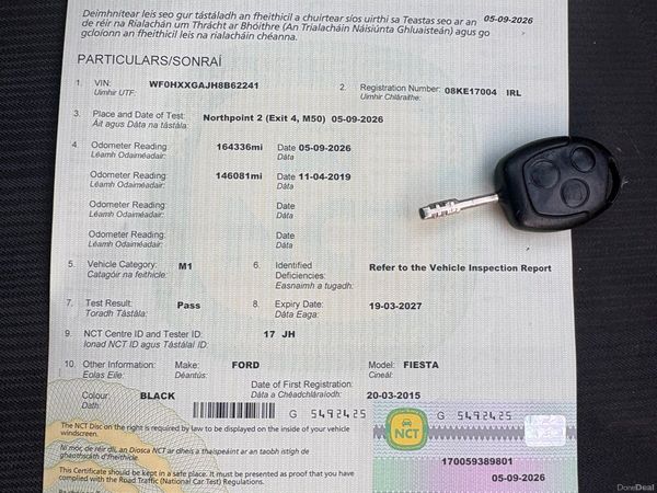 Ford Fiesta Hatchback, Diesel, 2008, Black