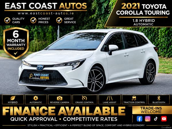 Toyota Corolla Estate, Petrol Hybrid, 2021, White