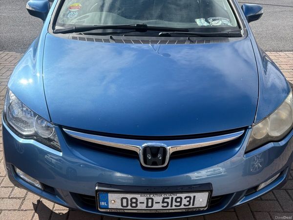 Honda Civic Saloon, Petrol Hybrid, 2008, Blue