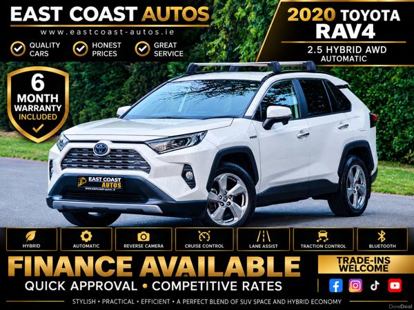 Toyota RAV4 SUV, Petrol Hybrid, 2020, White