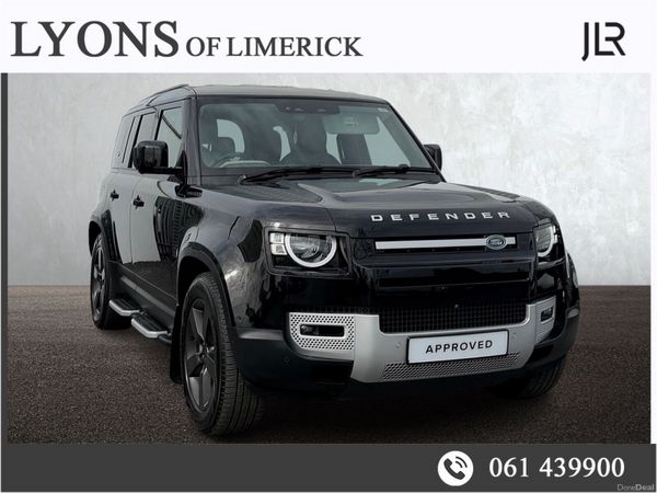 Land Rover Defender SUV, Petrol Plug-in Hybrid, 2023, Black