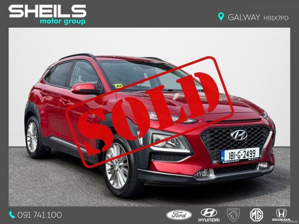 Hyundai KONA MPV, Petrol, 2018, Red