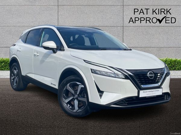 Nissan Qashqai Hatchback, Petrol Hybrid, 2024, White