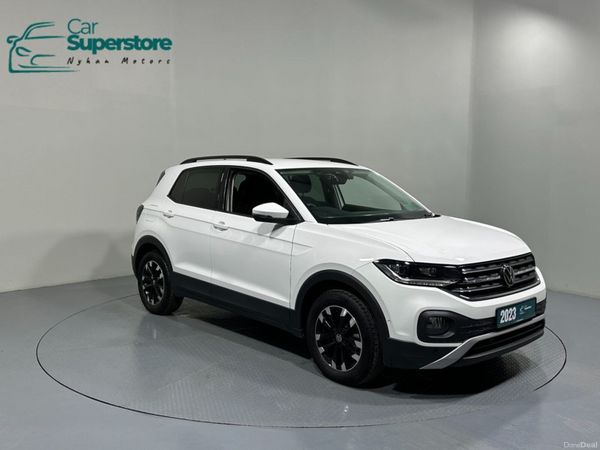 Volkswagen T-Cross SUV, Petrol, 2023, White