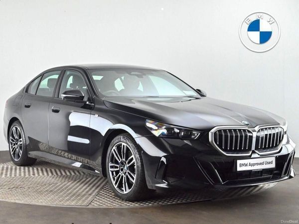 BMW 5-Series Saloon, Petrol Hybrid, 2025, Black