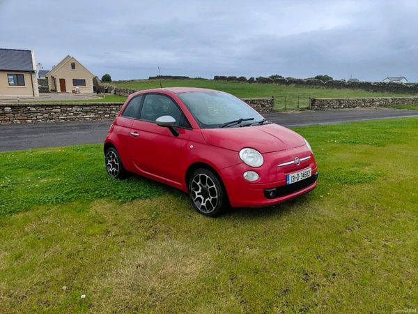 Fiat 500 Hatchback, Petrol, 2013, Red