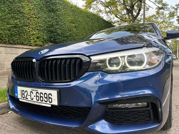 BMW 5-Series Saloon, Petrol Plug-in Hybrid, 2018, Blue
