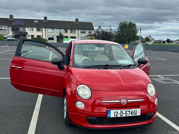 Fiat 500 Hatchback, Petrol, 2012, Red