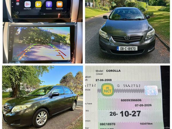 Toyota Corolla Saloon, Petrol, 2008, Grey