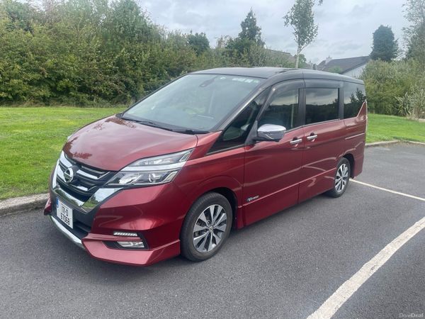 Nissan Serena MPV, Petrol Hybrid, 2017, Red