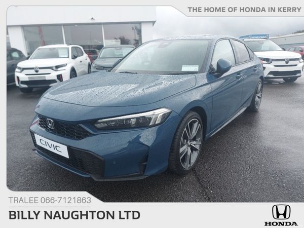 Honda Civic Saloon, Petrol Hybrid, 2026, Blue