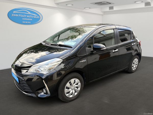 Toyota Vitz Hatchback, Petrol Hybrid, 2018, Black