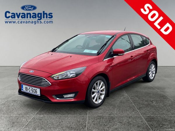 Ford Focus Hatchback, Diesel, 2018, Red