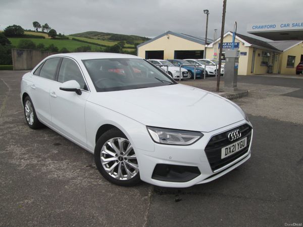 Audi A4 Saloon, Diesel Hybrid, 2021, White