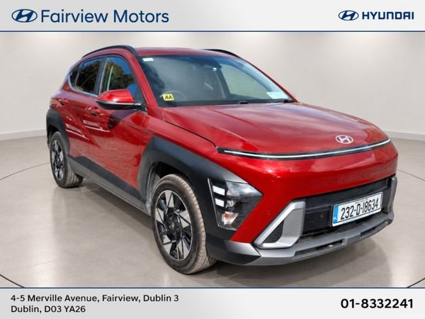 Hyundai KONA SUV, Petrol Hybrid, 2023, Red