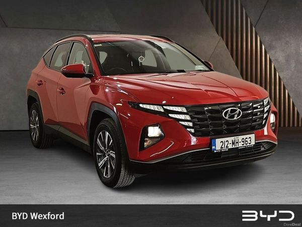 Hyundai Tucson SUV, Petrol Hybrid, 2021, Red