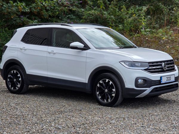 Volkswagen T-Cross SUV, Petrol, 2020, White