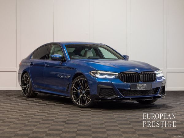 BMW 5-Series Saloon, Petrol Plug-in Hybrid, 2023, Blue