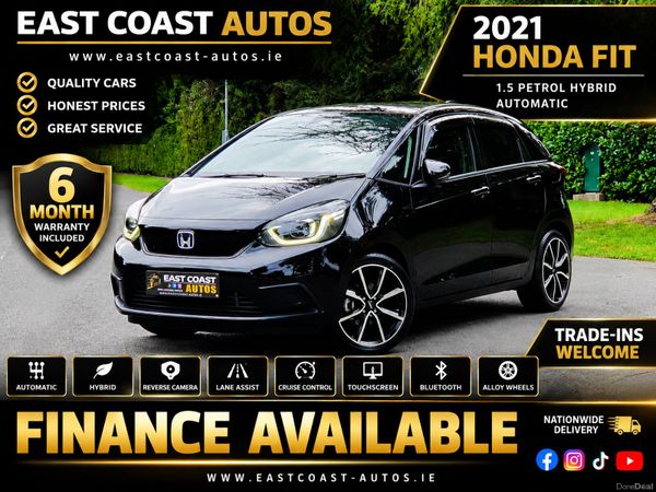 Honda Fit Hatchback, Petrol Hybrid, 2021, Black