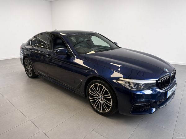 BMW 5-Series Saloon, Petrol Plug-in Hybrid, 2017, Blue